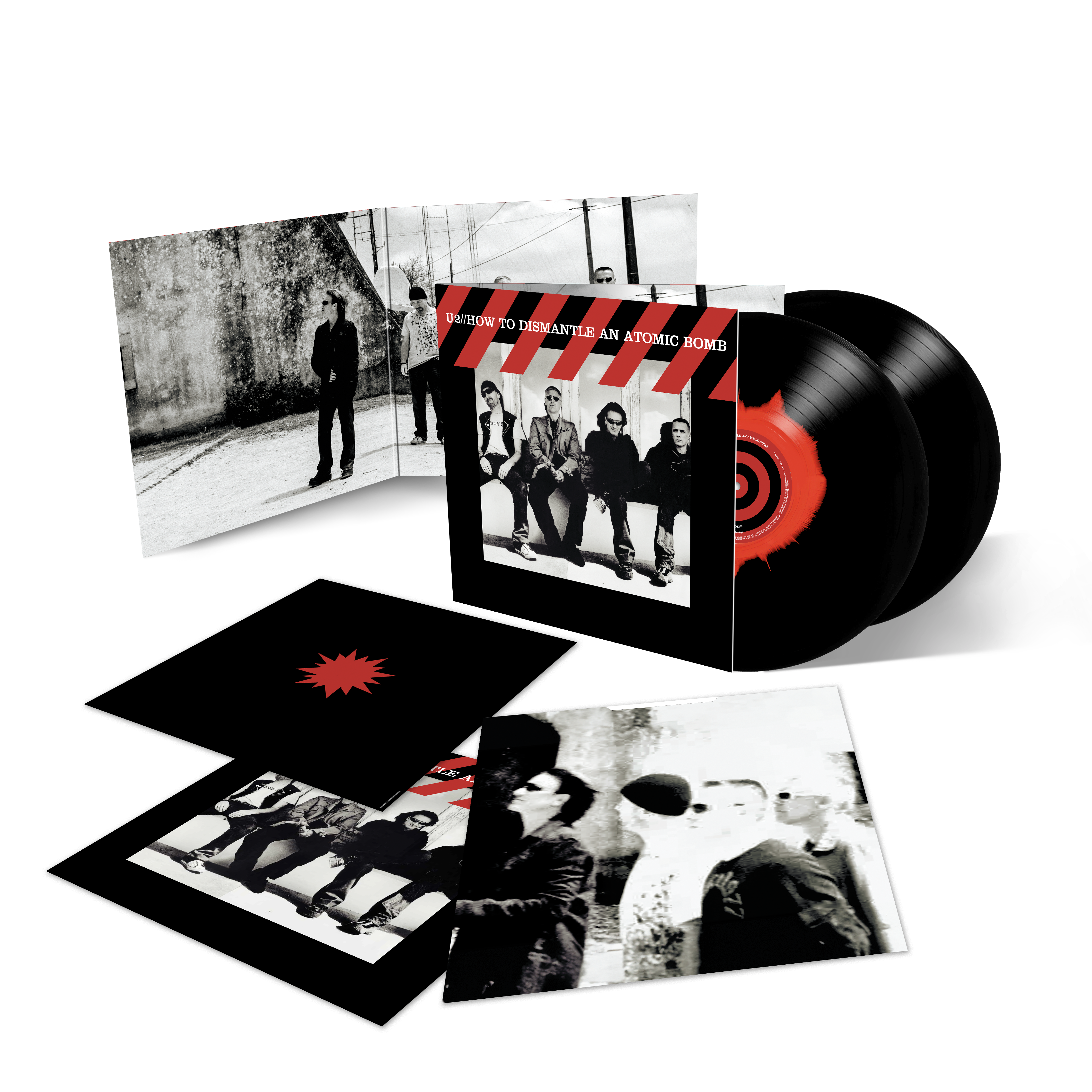 U2 ‘How To Dismantle An Atomic Bomb (20th Anniversary)’ 2LP Exclusif Black & Red Ink Spot (Edition Limitée)